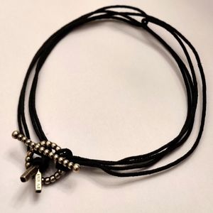 Rare Pandora Hook and Eye Wrap Bracelet Retired